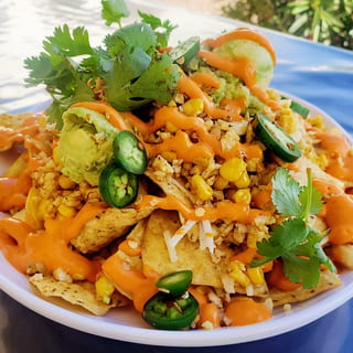 Buffalo Cauliflower Nachos