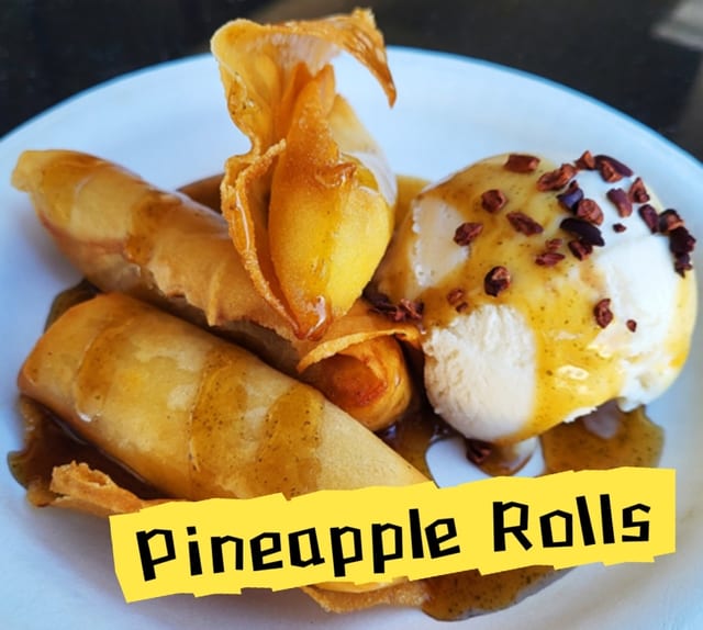 Pineapple Rolls Dessert.