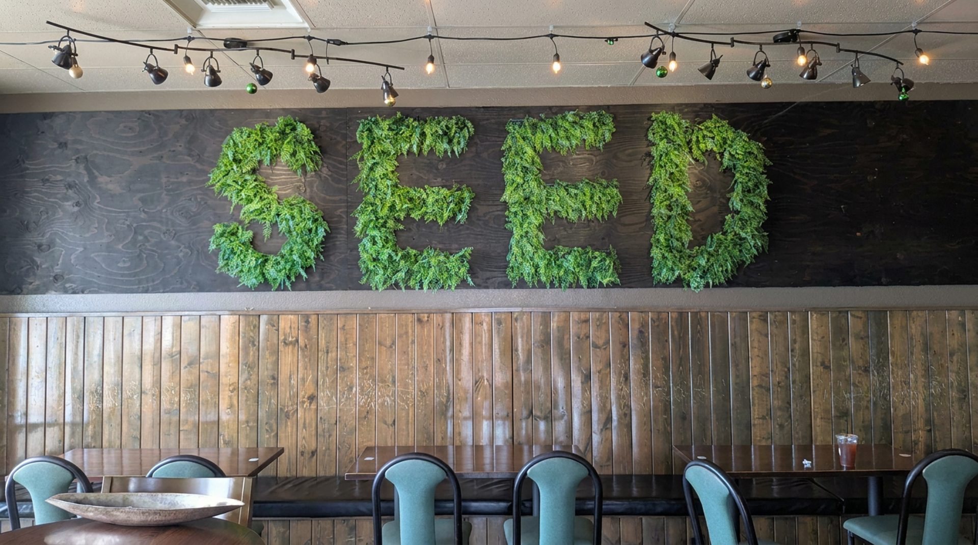 The garden-inspired dining room