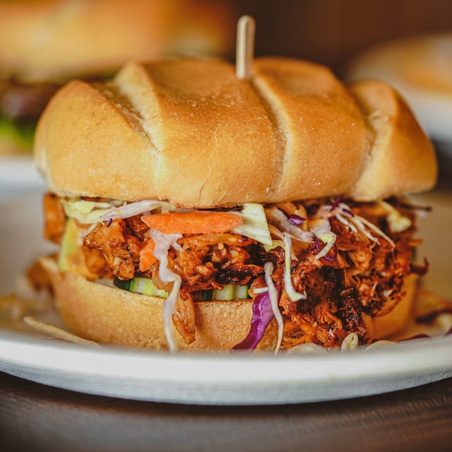 Barbecue Jackfruit Sandwich.