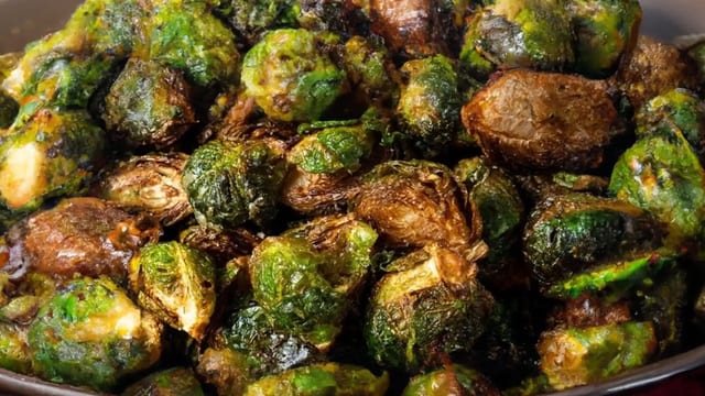 Fried Brussels Sprouts.