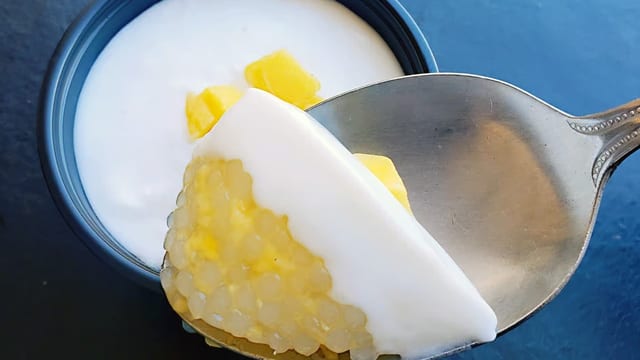 Mango Coconut Pudding.
